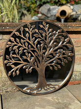 Load image into Gallery viewer, Tree of life bronze resin touch Outdoor/Indoor mirror/ mirrored wall art - Marissa&#39;s Garden &amp; Gift
