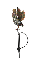 Afbeelding in Gallery-weergave laden, Handmade powder coated owl sculpture rocker 164cm tall - Marissa&#39;s Garden &amp; Gift
