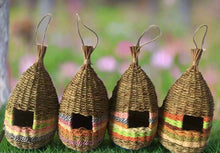 Load image into Gallery viewer, Handmade teardrop shaped bird nest measuring 13x28cm - Marissa&#39;s Garden &amp; Gift
