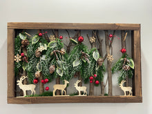 Load image into Gallery viewer, Handmade Christmas table wooden deco 50 x 30 x 5cm decor/christmas/seasonal/shelf seasonal decorations
