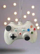 Laden Sie das Bild in den Galerie-Viewer, Glass Christmas tree video game controller Christmas bauble tree hanging decoration/christmas/seasonal/ glass hanging item
