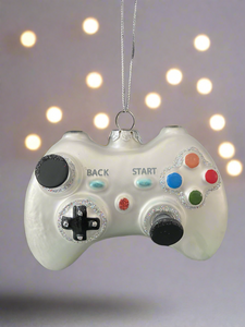 Glass Christmas tree video game controller Christmas bauble tree hanging decoration/christmas/seasonal/ glass hanging item