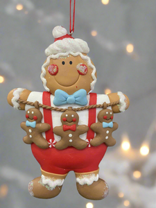 Resin Christmas gingerbread man Christmas bauble tree hanging decoration/christmas/seasonal/ resin hanging item