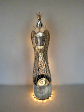 Load image into Gallery viewer, Christmas metal Angel with tealight holder 35cm
