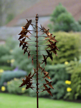 Load image into Gallery viewer, Mayfair bronze swallow bird windsculpture/ windspinner
