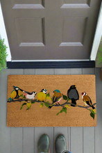 Indlæs billede til gallerivisning Doormat Indoor / Outdoor | Non Slip Bold Bird Design Entrance Welcome Mat (line of birds)60 x 40 x 20cm
