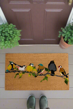 Indlæs billede til gallerivisning Doormat Indoor / Outdoor | Non Slip Bold Bird Design Entrance Welcome Mat (line of birds)60 x 40 x 20cm
