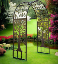 Load image into Gallery viewer, Noah’s Arc-Tree of life bronze/gold arch garden arbour
