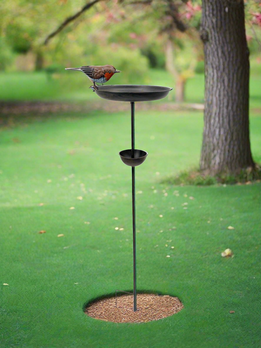 Robin bird feeder for garden/outdoor space - Marissa's Garden & Gift