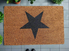 Laden Sie das Bild in den Galerie-Viewer, Door Mats Indoor / Outdoor | Non Slip Star Design Entrance Welcome Mat (black Star) 60 x 40 x 20cm
