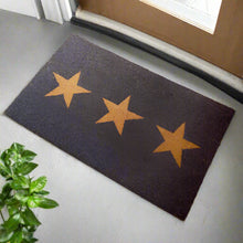 Laden Sie das Bild in den Galerie-Viewer, Impression three star doormat Indoor &amp; Outdoor Coir Doormat 60x 40 x 2cm
