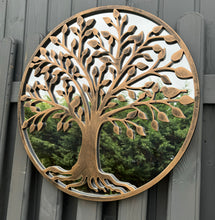 Load image into Gallery viewer, Tree of life bronze resin touch Outdoor/Indoor mirror/ mirrored wall art - Marissa&#39;s Garden &amp; Gift
